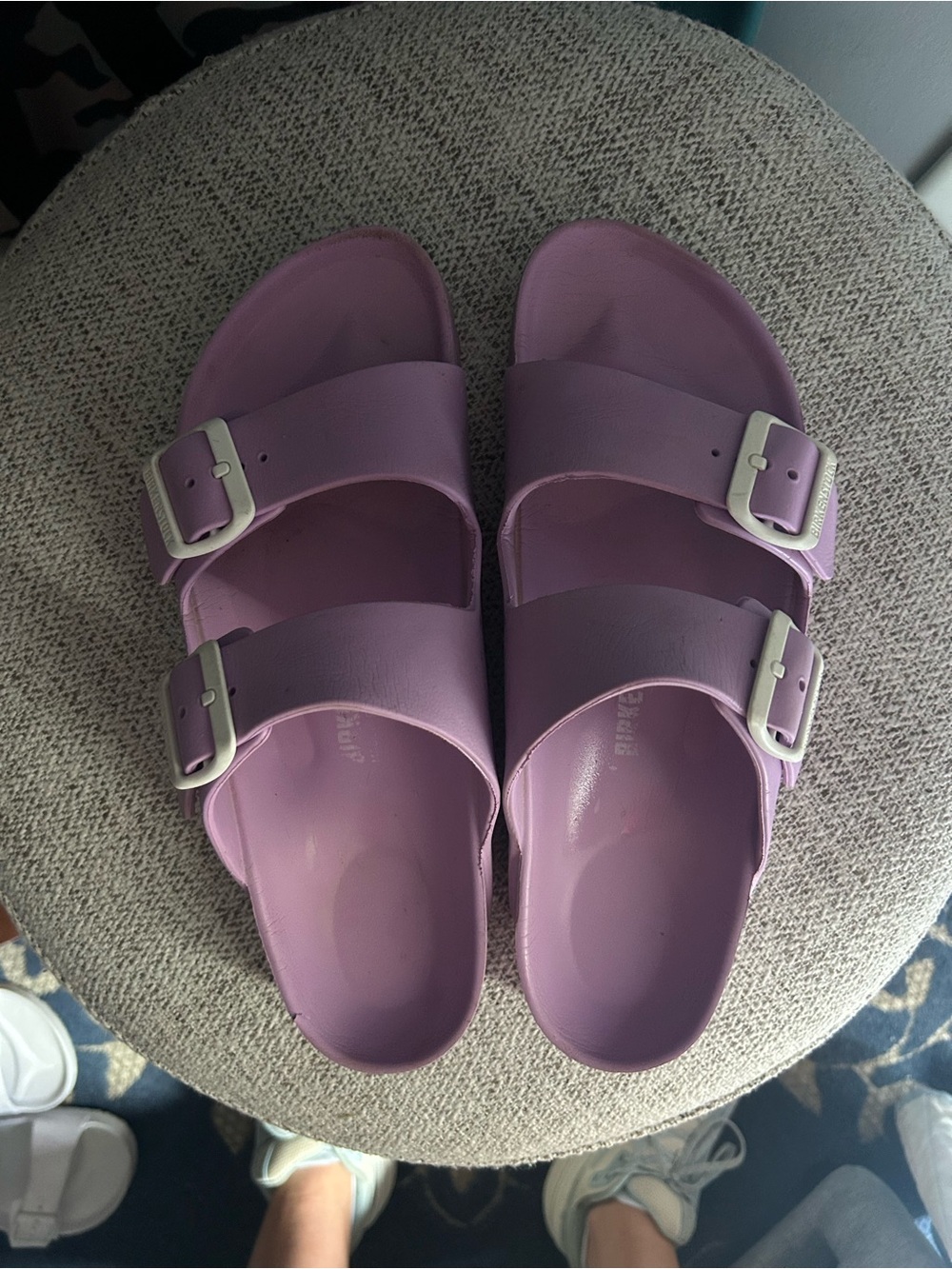 Birkenstock Lavender Purple EVA Arizona Sandals - Picture 2 of 2